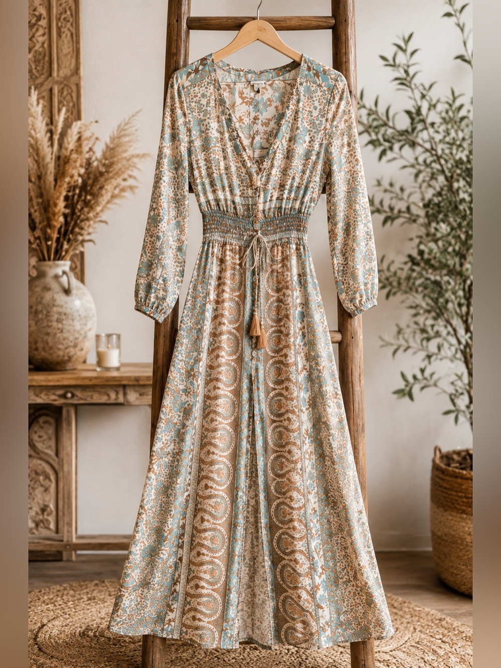 Desert Dreams Sheer Paisley Duster - Picture 3 of 7
